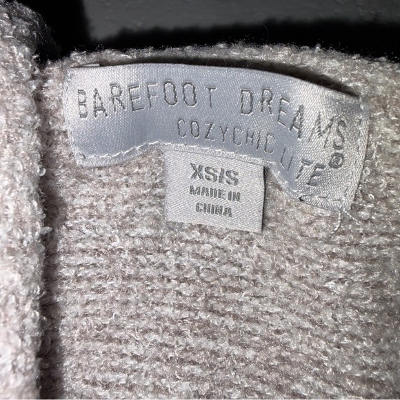 Barefoot Dreams Tan Cozy Chic Lite Open Front Circle Cardigan Sweater size XS/S - Picture 5 of 7